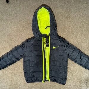 Nike Kids Gray and Green Jacket
